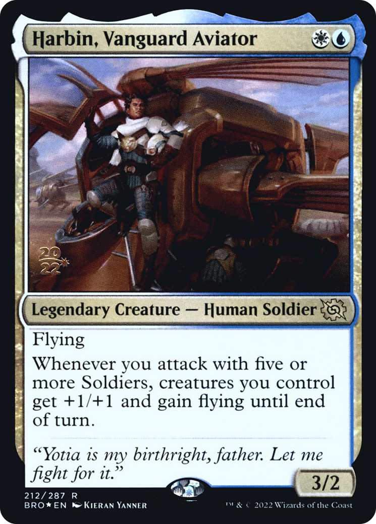 Harbin, Vanguard Aviator (PRE-212S) [The Brothers' War Promos] Foil