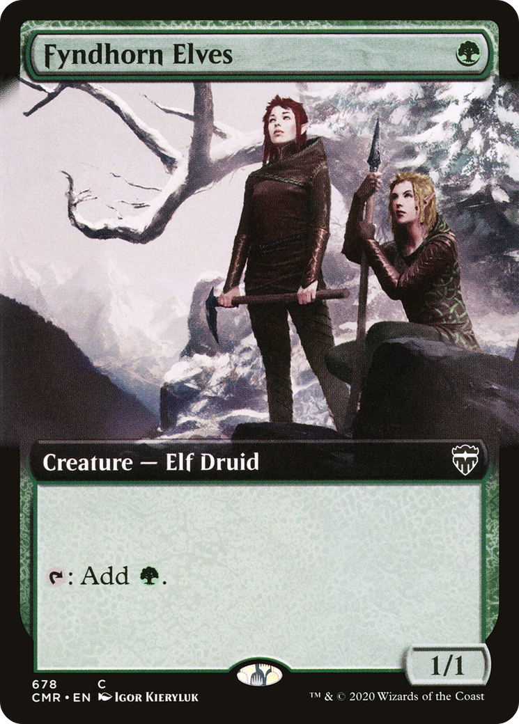 Fyndhorn Elves (CMR-678) [Commander Legends]: (Extended Art)