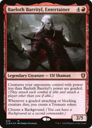 Baeloth Barrityl, Entertainer (CLB-655) [Commander Legends: Battle for Baldur's Gate] Foil