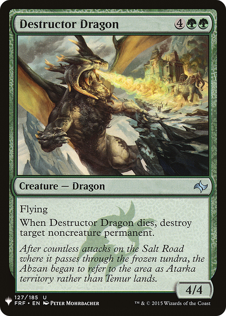Destructor Dragon (LIST-FRF-127) [The List]