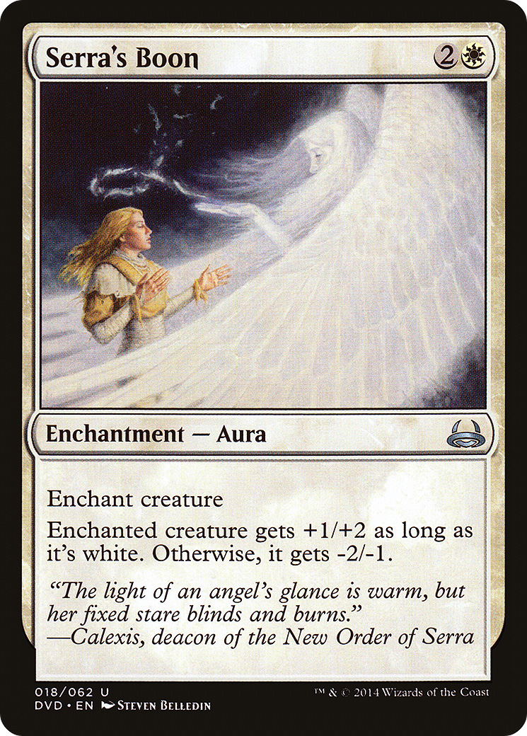 Serra's Boon (DD3-018) [Duel Decks Anthology: Divine vs. Demonic]