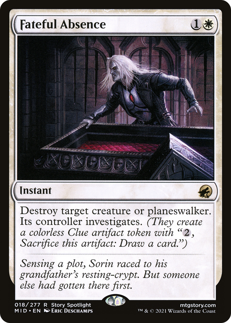 Fateful Absence (MID-018) [Innistrad: Midnight Hunt]