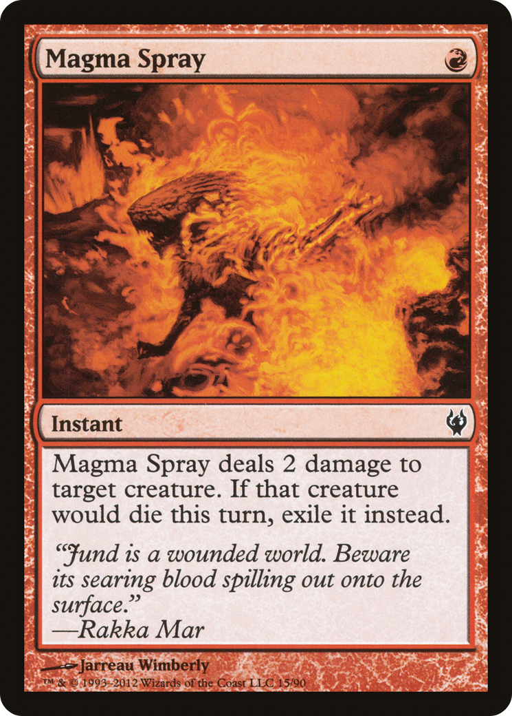 Magma Spray (DDJ-015) [Duel Decks: Izzet vs. Golgari]