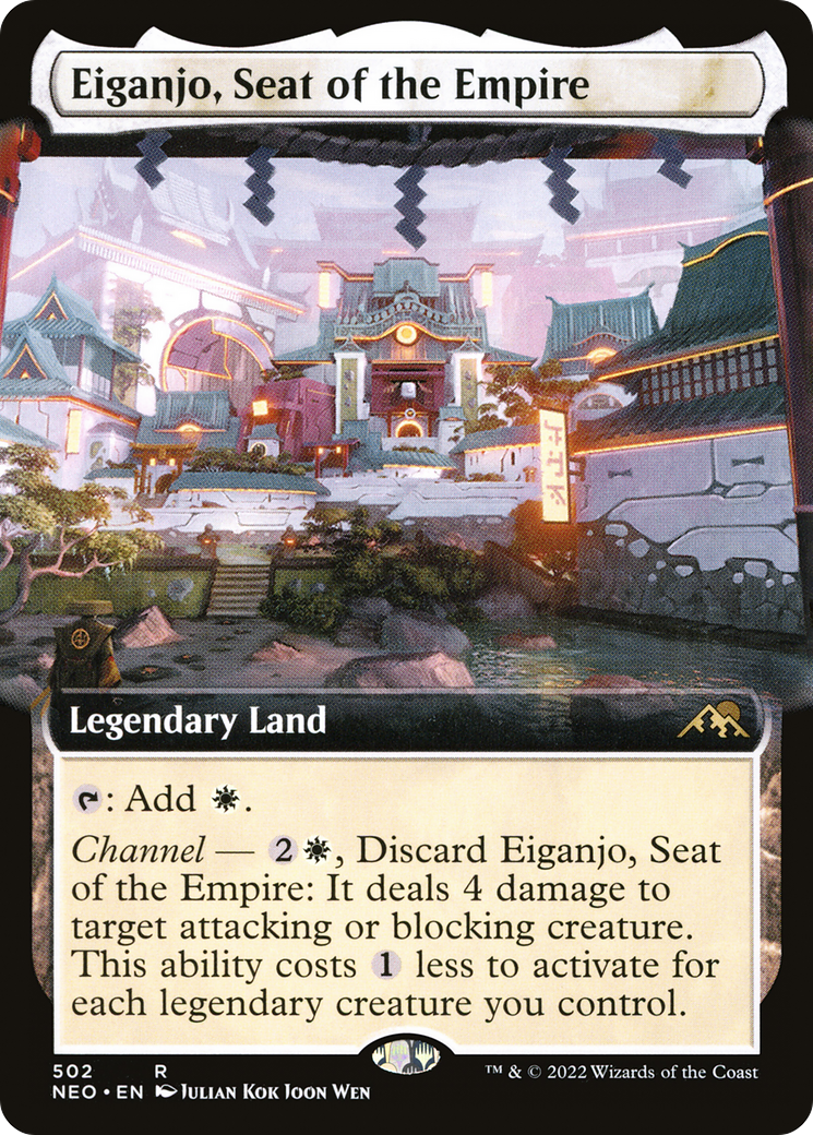 Eiganjo, Seat of the Empire (Extended Art) (NEO-502) [Kamigawa: Neon Dynasty]