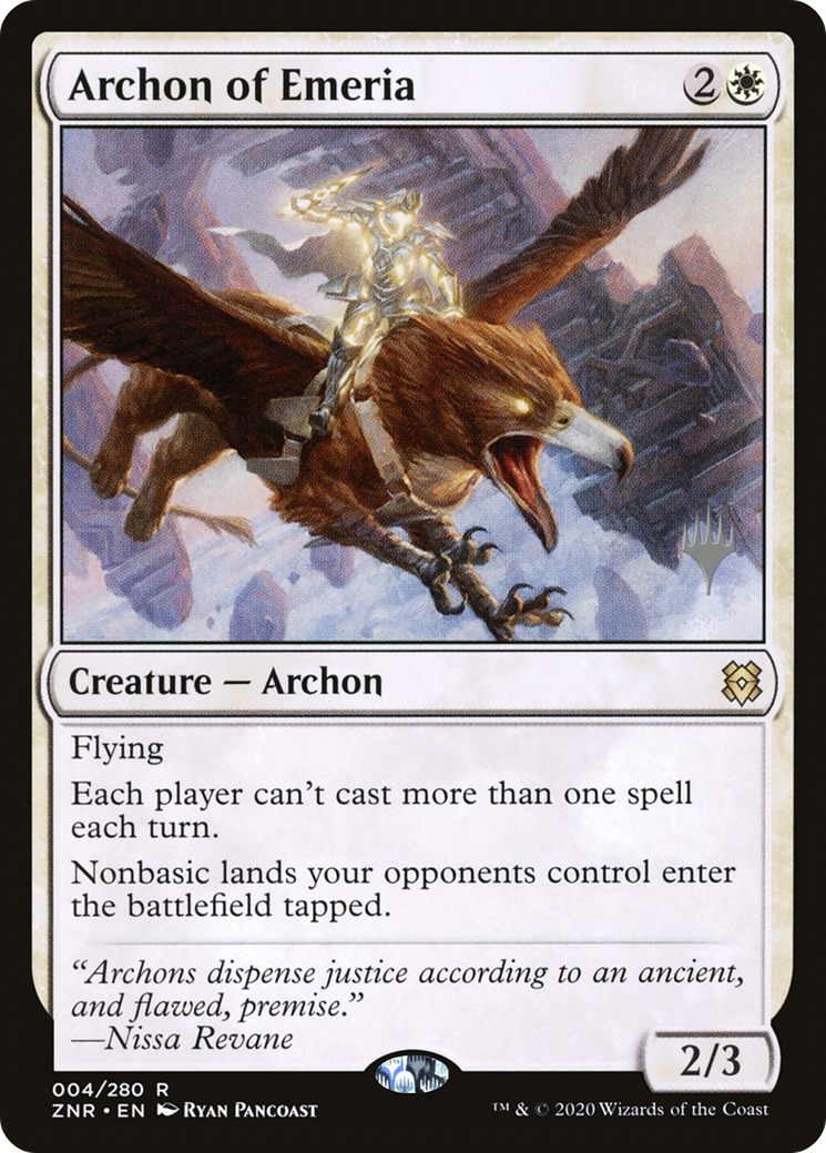 Archon of Emeria (PPZNR-04P) [Zendikar Rising Promos]