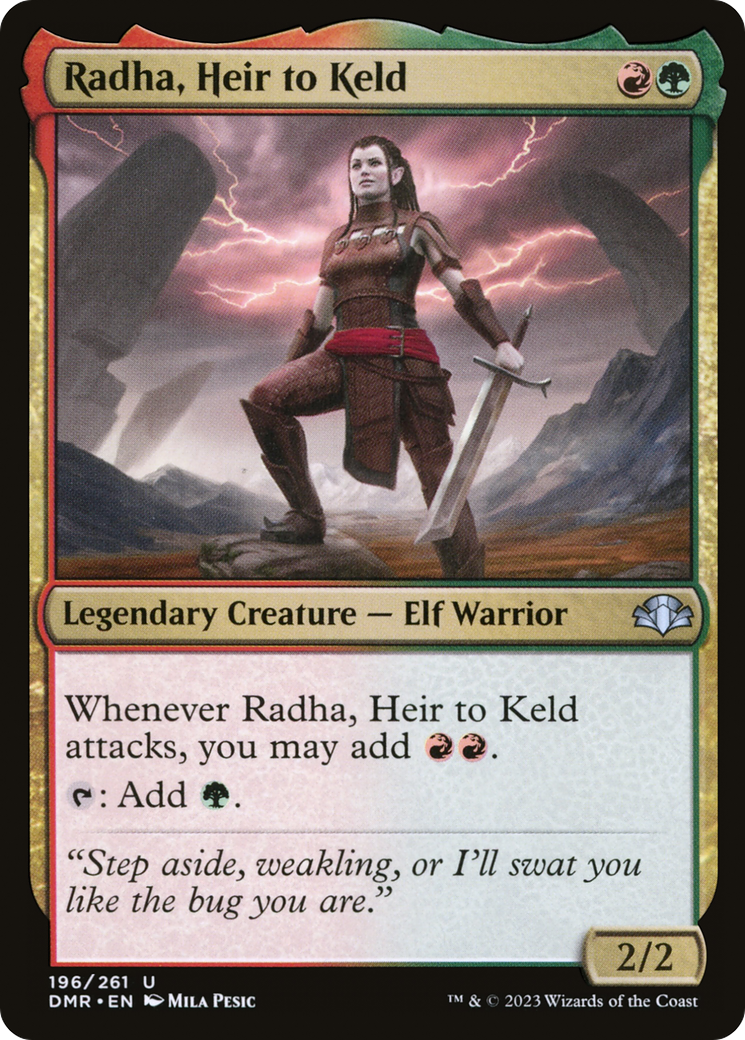 Radha, Heir to Keld (DMR-196) [Dominaria Remastered] Foil