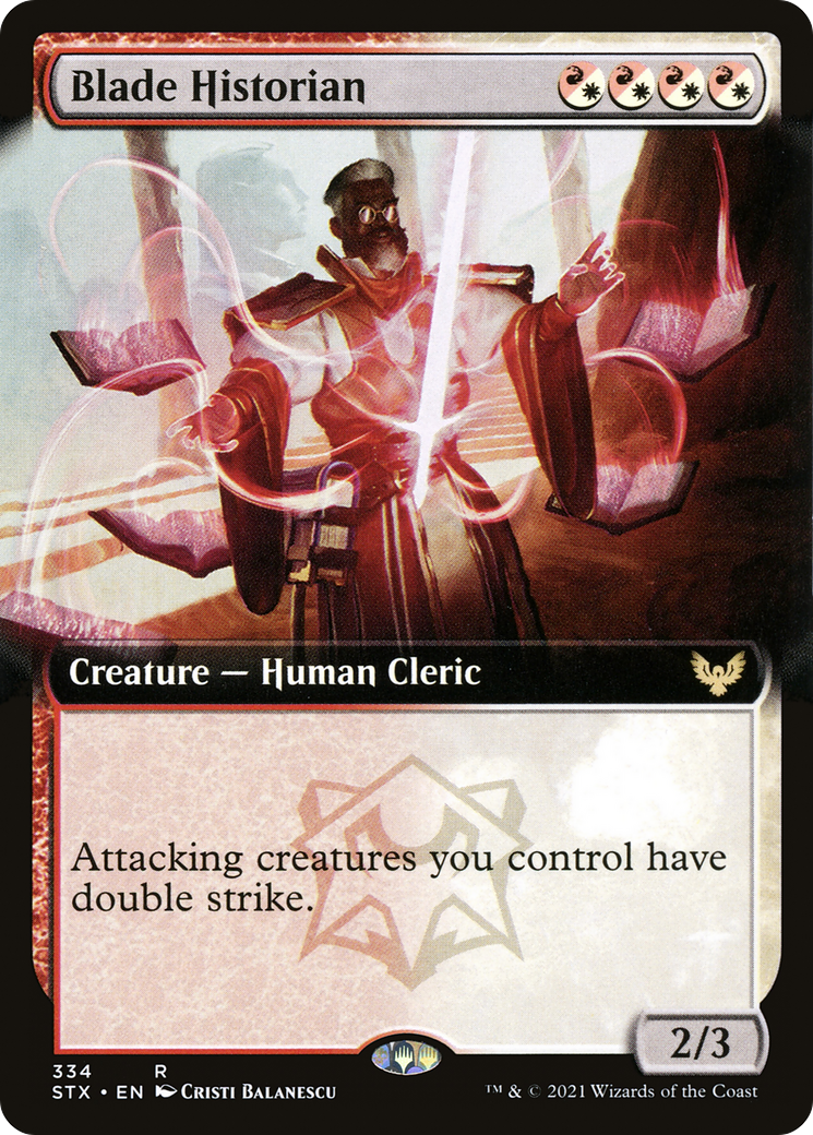 Blade Historian (Extended Art) (STX-334) [Strixhaven: School of Mages]