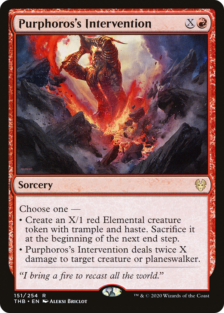 Purphoros's Intervention (THB-151) [Theros Beyond Death]