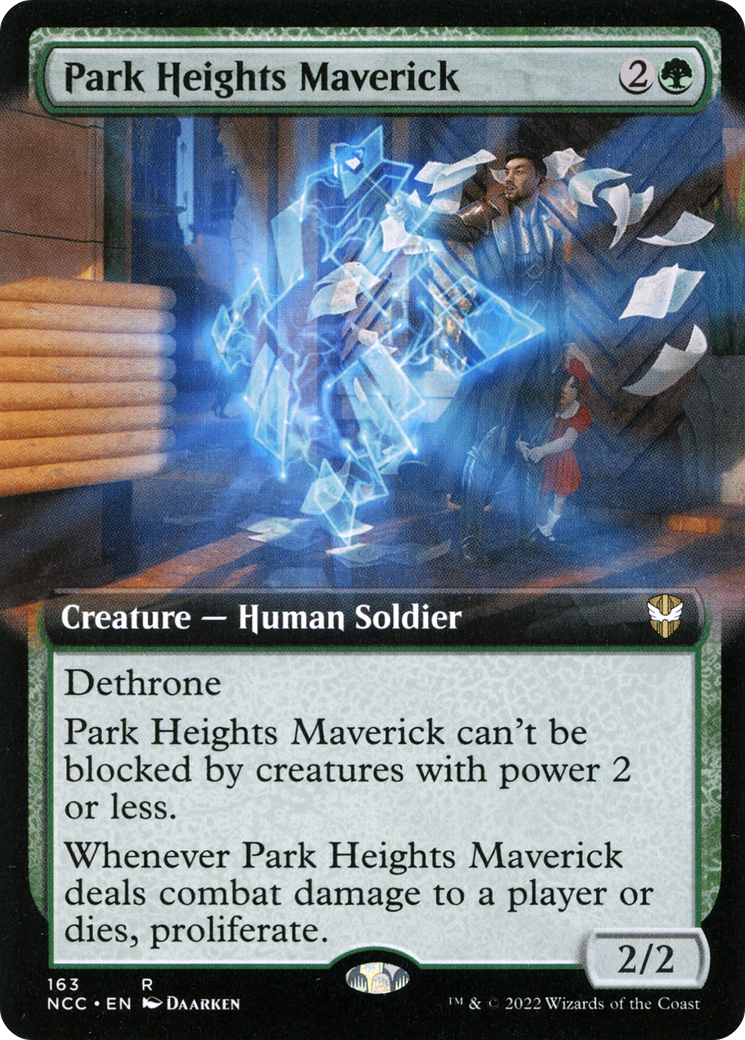 Park Heights Maverick (NCC-163) [New Capenna Commander]: (Extended Art)