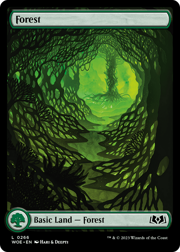 Forest (WOE-266) [Wilds of Eldraine]: (Full Art) Foil