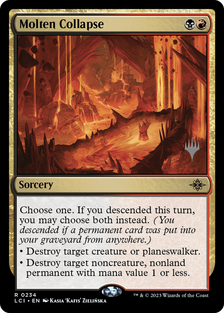 Molten Collapse (PPLCI-234P) [The Lost Caverns of Ixalan Promos] Foil