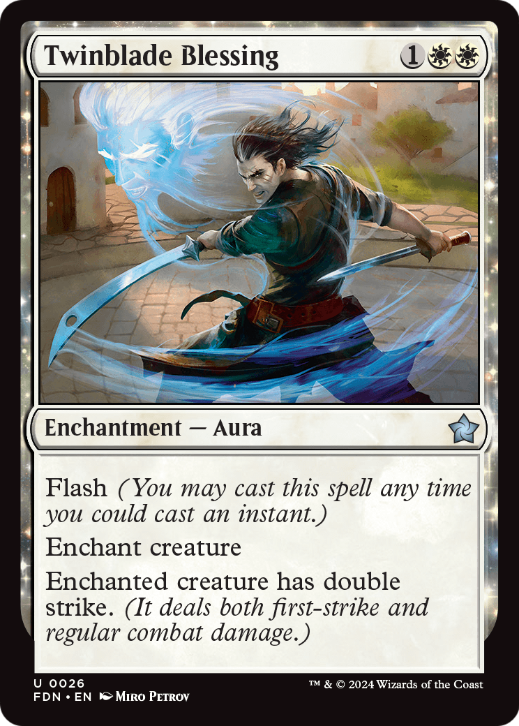 Twinblade Blessing (FDN-026) [Foundations]