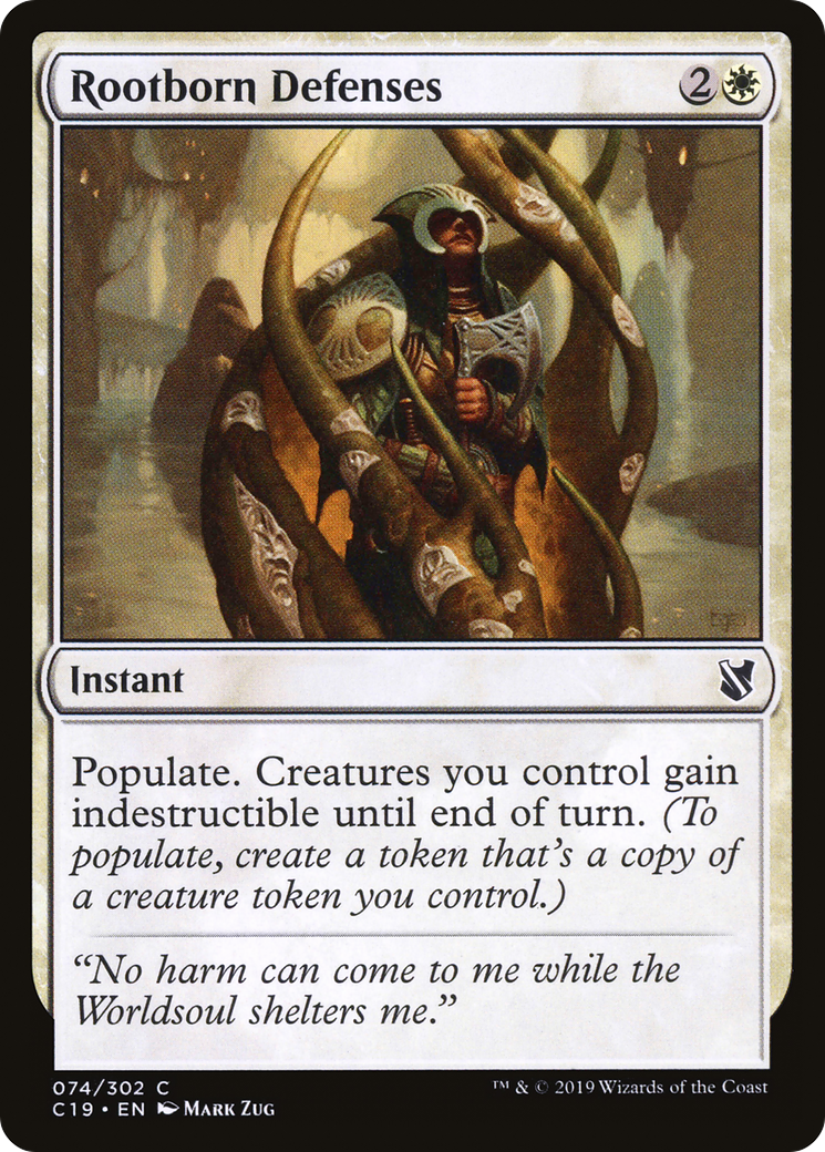 Rootborn Defenses (C19-074) [Commander 2019]