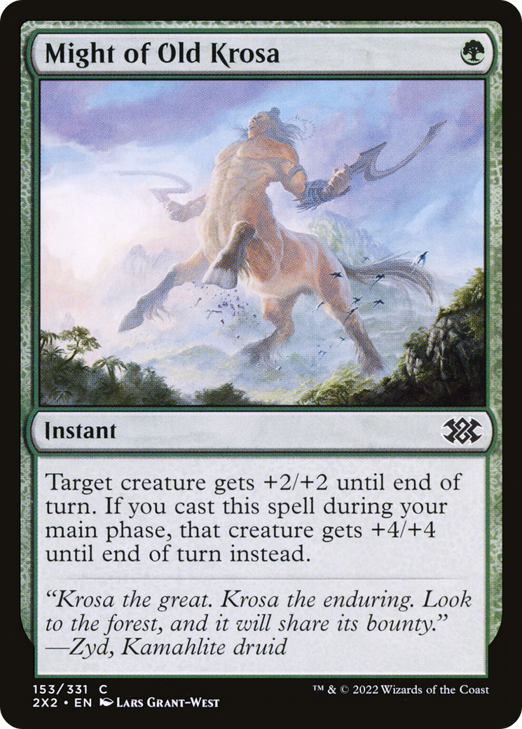Might of Old Krosa (2X2-153) [Double Masters 2022] Foil