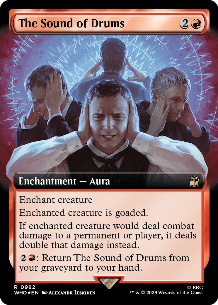 The Sound of Drums (Extended Art) (Surge Foil) (WHO-982) [Doctor Who] Foil