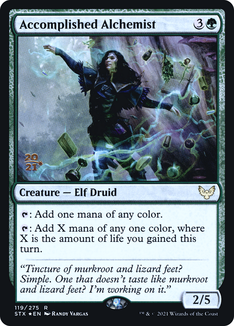 Accomplished Alchemist (PRE-119S) [Strixhaven: School of Mages Promos] Foil