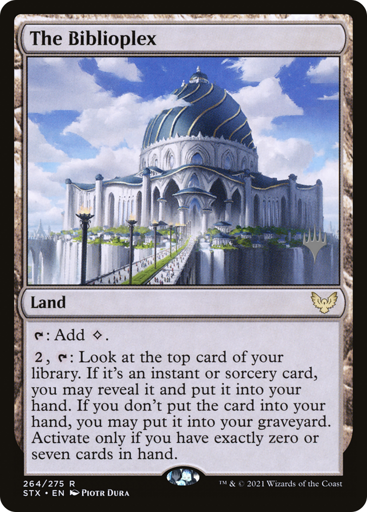 The Biblioplex (PPSTX-264P) [Strixhaven: School of Mages Promos] Foil