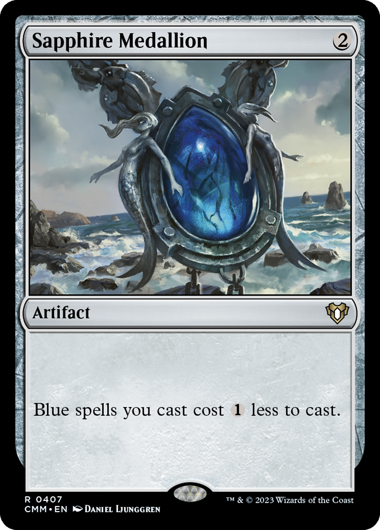 Sapphire Medallion (CMM-407) [Commander Masters]