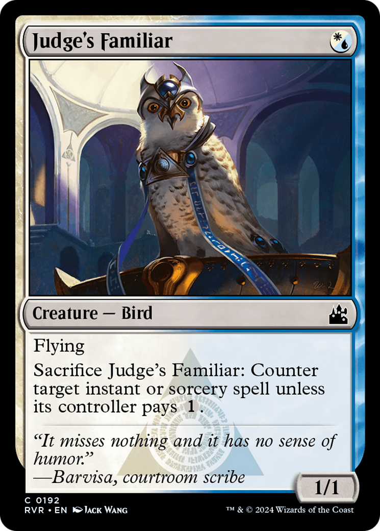Judge's Familiar (RVR-192) [Ravnica Remastered] Foil