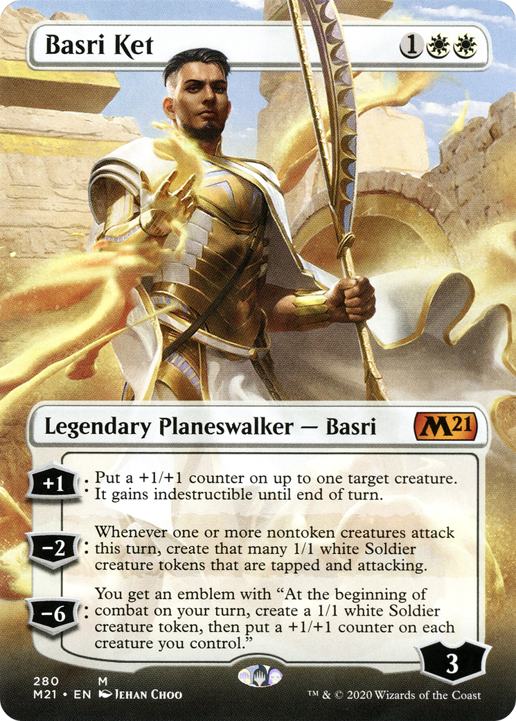 Basri Ket (M21-280) [Core Set 2021] (Borderless) Foil