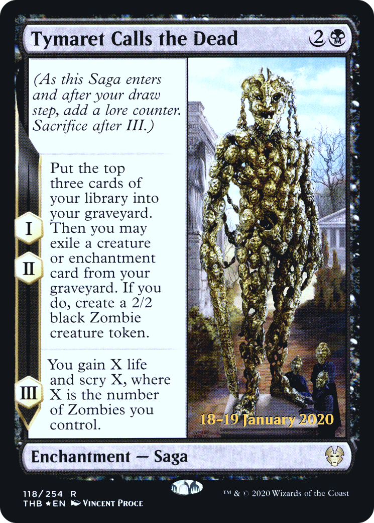 Tymaret Calls the Dead (PRE-118S) [Theros Beyond Death Promos] Foil