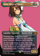 Yuna, Hope of Spira (Borderless) (Surge Foil) (FIN-549) [FINAL FANTASY] (Borderless) Foil