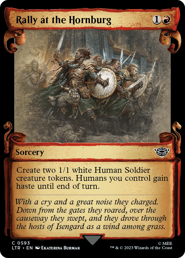 Rally at the Hornburg (Showcase Scrolls) (LTR-593) [The Lord of the Rings: Tales of Middle-earth]