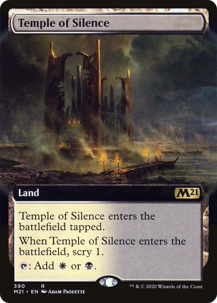 Temple of Silence (M21-390) [Core Set 2021]: (Extended Art) Foil
