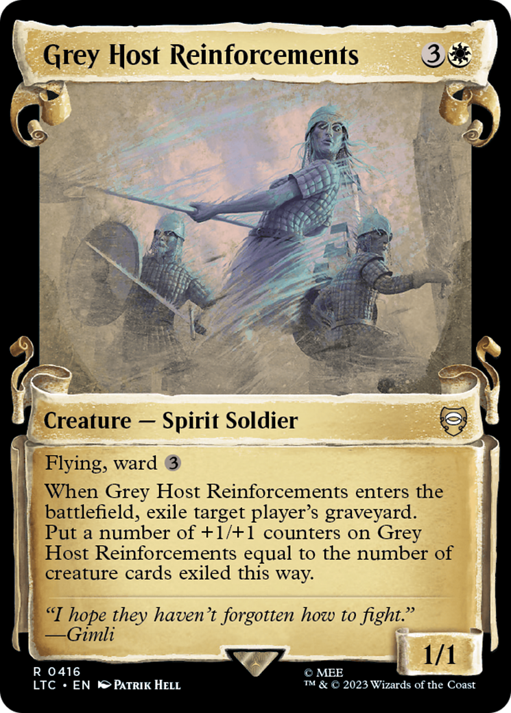 Grey Host Reinforcements (LTC-416) [Tales of Middle-earth Commander]: (Showcase) Foil