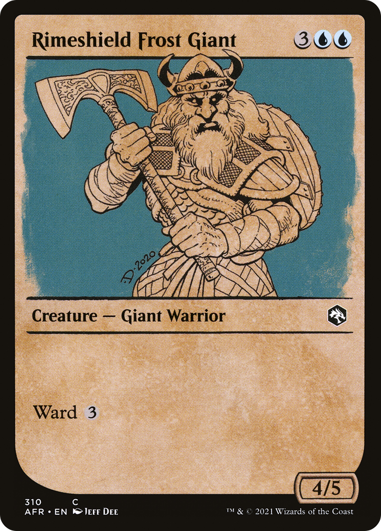 Rimeshield Frost Giant (Showcase) (AFR-310) [Adventures in the Forgotten Realms] Foil