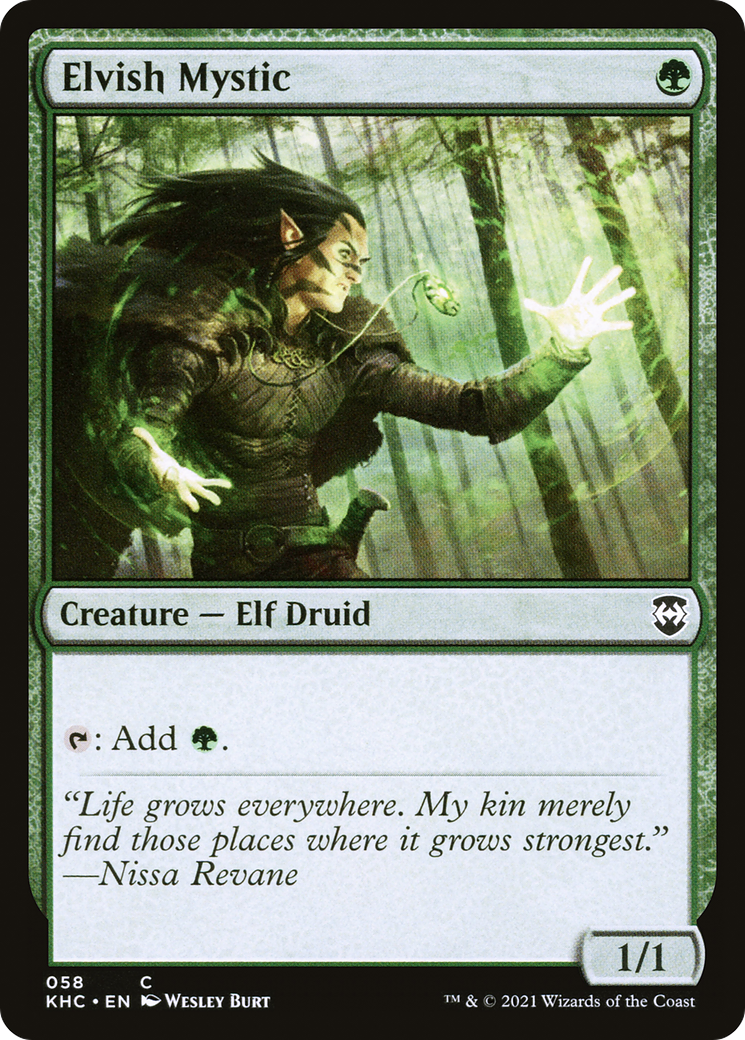 Elvish Mystic (KHC-058) [Kaldheim Commander]