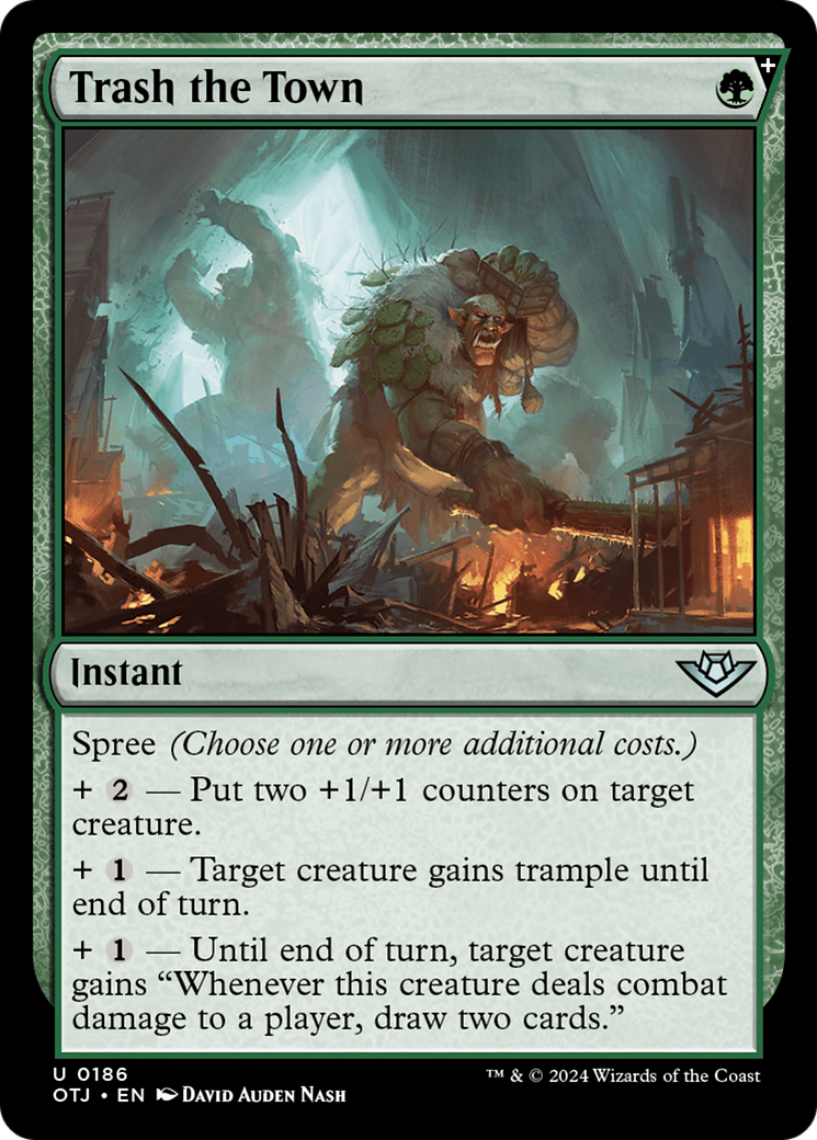 Trash the Town (OTJ-186) [Outlaws of Thunder Junction]: (spree) Foil