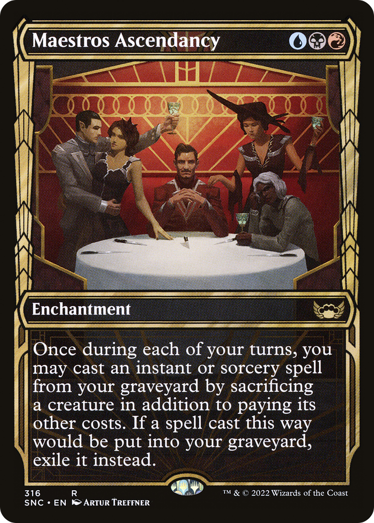 Maestros Ascendancy (SNC-316) [Streets of New Capenna]: (Showcase) Foil