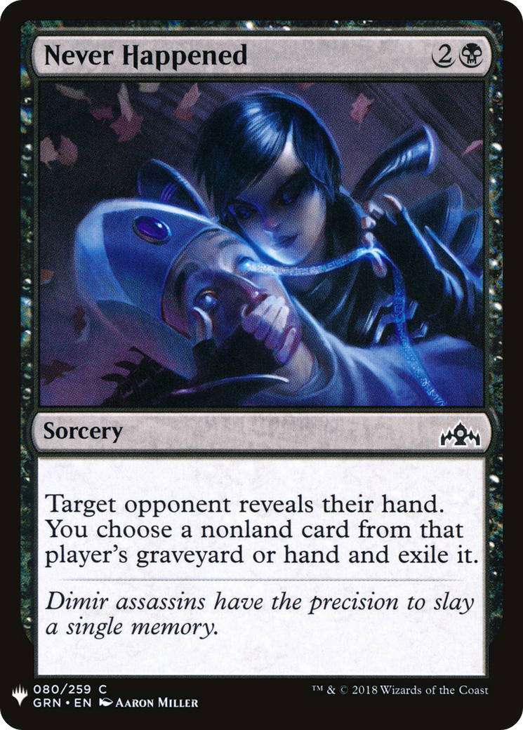 Never Happened (LIST-GRN-80) [The List]