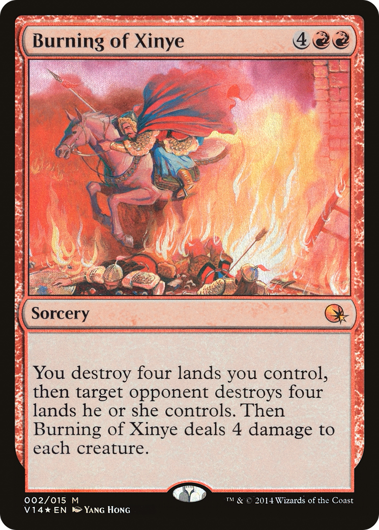 Burning of Xinye (V14-002) [From the Vault: Annihilation] Foil
