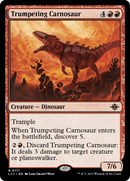 Trumpeting Carnosaur (LCI-171) [The Lost Caverns of Ixalan] Foil