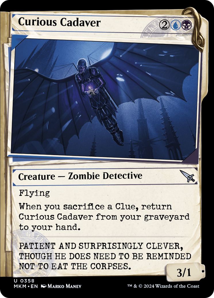 Curious Cadaver (MKM-358) [Murders at Karlov Manor]: (Showcase) Foil