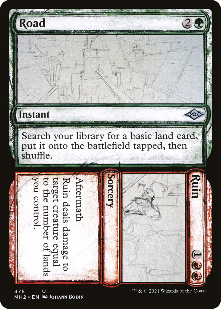 Road // Ruin (Showcase) (MH2-376) [Modern Horizons 2]