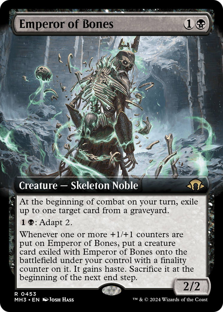 Emperor of Bones (MH3-453) [Modern Horizons 3]: (Extended Art) Foil