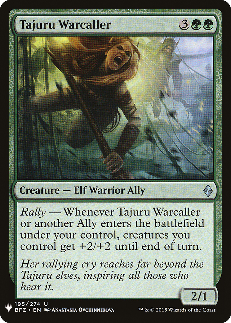 Tajuru Warcaller (LIST-BFZ-195) [The List]
