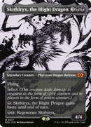 Skithiryx, the Blight Dragon (MUL-017) [Multiverse Legends]: (Showcase) (Borderless) Foil
