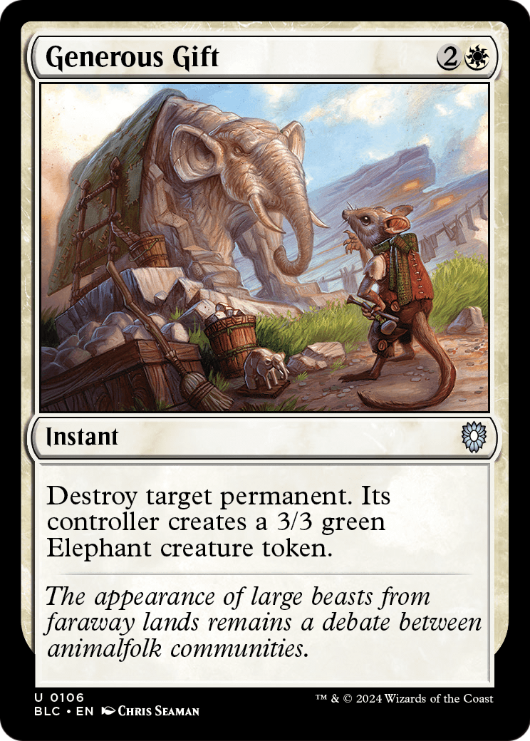 Generous Gift (BLC-106) [Bloomburrow Commander]