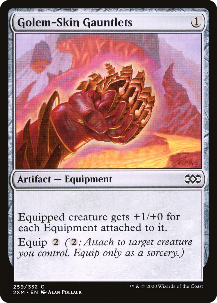 Golem-Skin Gauntlets (2XM-259) [Double Masters]