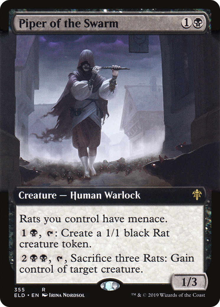 Piper of the Swarm (Extended Art) (ELD-355) [Throne of Eldraine]