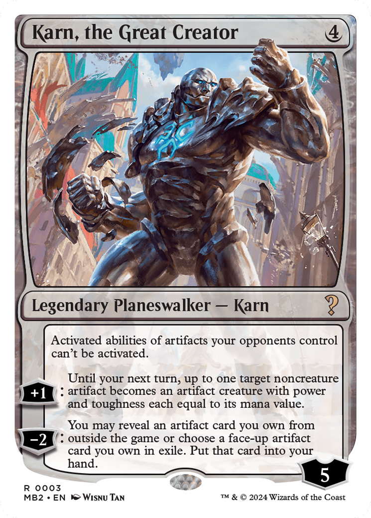 Karn, the Great Creator (MB2-003) [Mystery Booster 2]