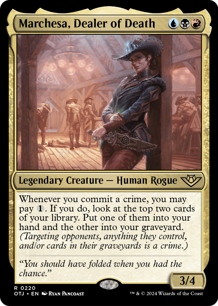 Marchesa, Dealer of Death (OTJ-220) [Outlaws of Thunder Junction]