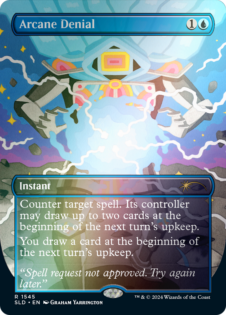 Arcane Denial (SLD-1545★) [Secret Lair Drop] (Borderless) Foil