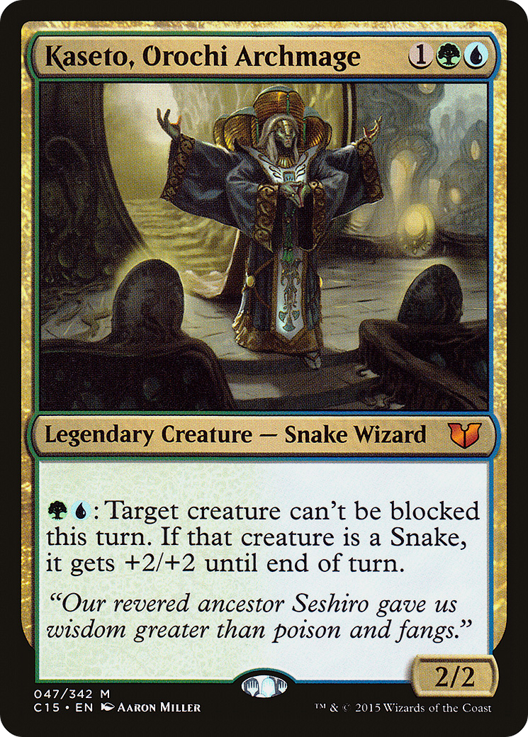 Kaseto, Orochi Archmage (C15-047) [Commander 2015]
