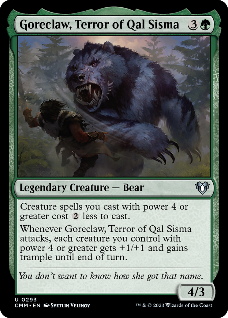 Goreclaw, Terror of Qal Sisma (CMM-293) [Commander Masters] Foil