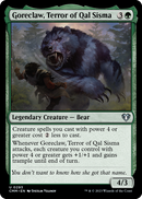Goreclaw, Terror of Qal Sisma (CMM-293) [Commander Masters] Foil